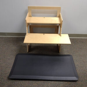 milwaukee business estate sale - standing desk and mat